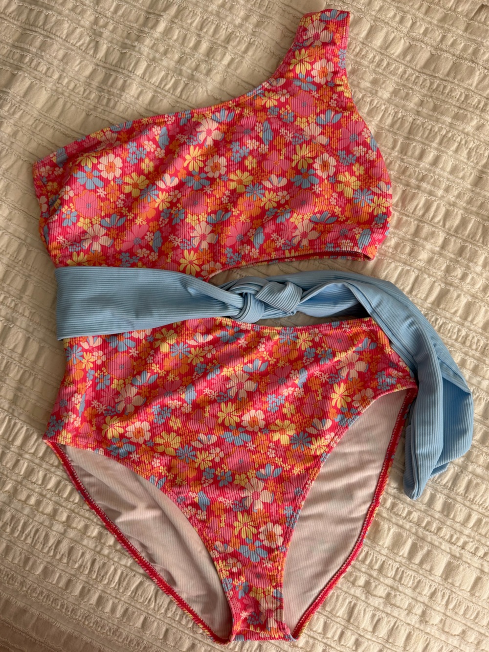 The Horton Floral One Piece Swimsuit Krista Horton X Pink Lily